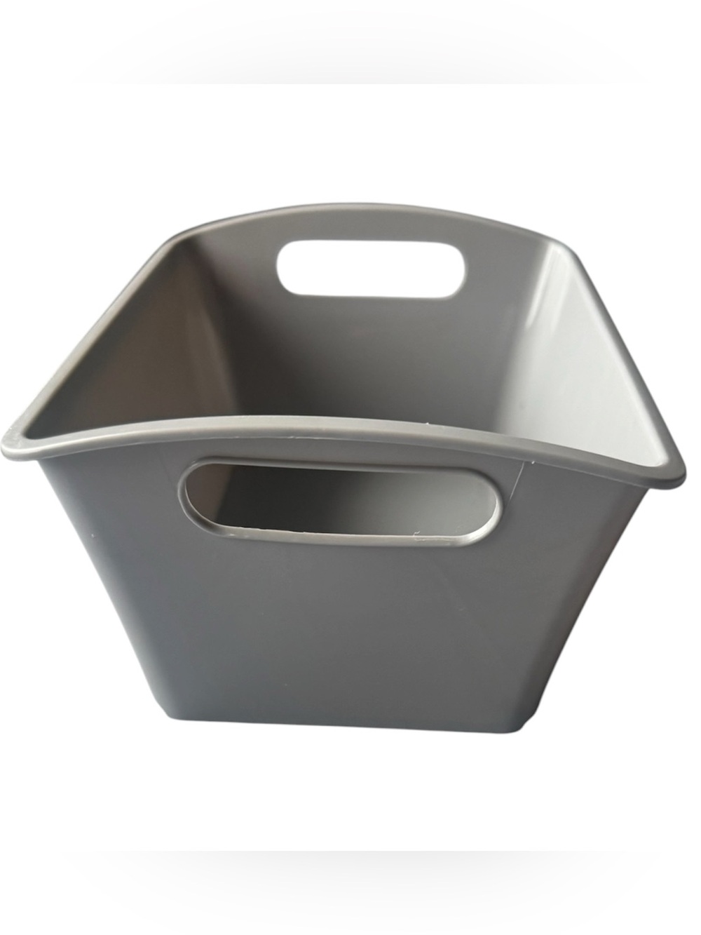 3 FOR $20 QIN TRENDY Box Grey Decorative Plastic Storage Bin